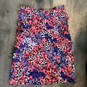 Juicy Couture Floral Blouse with Flutter Sleeves